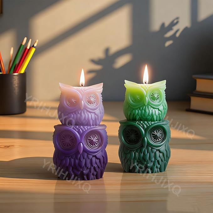 Owl Silicone Mold Candle Mold for Candle Marking Animal Molds for Epoxy Resin Ornament Decor