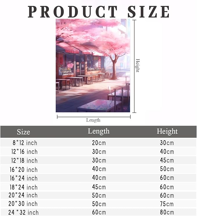 GUAIEUW DIY 5D Round Diamond Spring Cherry Blossom Diamond Painting Kits - Full Diamond Crystal Art Kit for Adults, Suitable for Modern Taste Home Decor Gifts 18x24 Inch