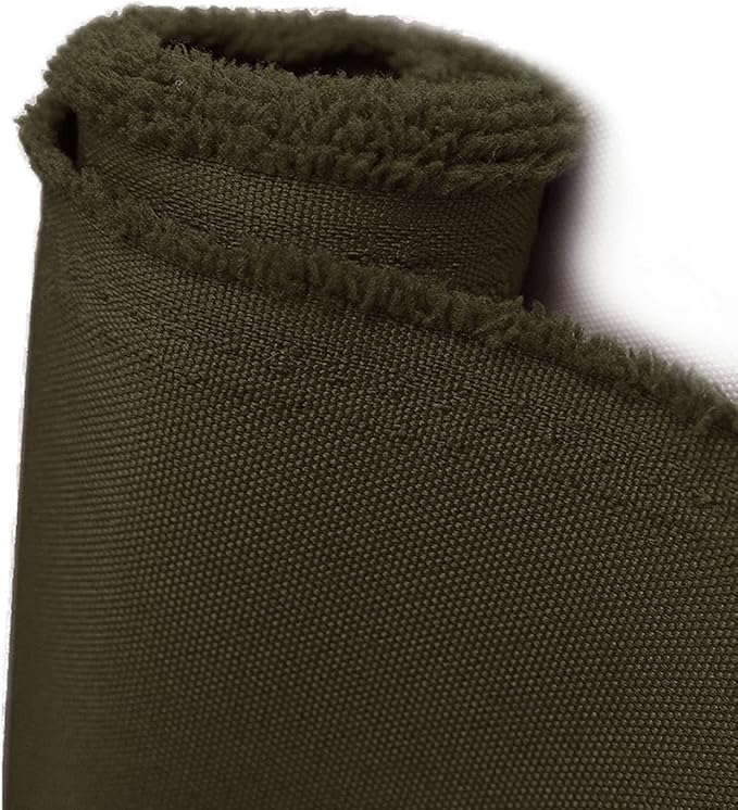 Foreate Waterproof Canvas Fabric by The Yard 600D Upholstery Fabric for Chairs 58" Wide Indoor Outdoor Water Resistant Canvas Polyester Material Sewing DIY Cloth, 15 Yards Army Green