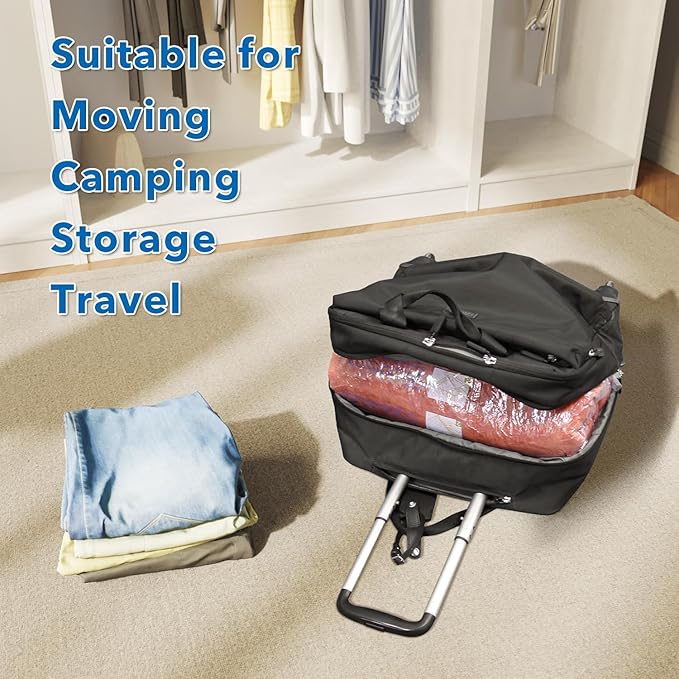36 Pack Vacuum seal bags for clothing With Coldless Pump,Vacuum Storage Bags, Space Saver Sealer Bags, Pillows, Comforters, Blankets, Bedding,Travel,