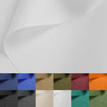 Nylon Fabric, 58"W 420D Waterproof Fabric 1 Yard Ripstop Nylon Material Outdoor Upholstery Twill Sewing Material for Patio Chair, Lining, Cushion, Purse, Tote Bag, Tent, Tarp Cover, DIY Project White