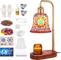 DIY Turkish Mosaic Candle Warmer Lamp Kit, Stained Glass Wax Melt Warmer Lamp Making Kit- Easy,Fun, No Experience Needed, Mosaic Art &Craft Project Kits for Adults &Teens,Make Your Own Lamp,Multicolor