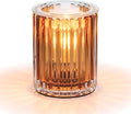 Candeldo Wax Melt Warmer with Timer: Wax Melter for Scented Candle Electric Glass Candle Burner with 2 Light Bulbs Housewarming New Home Decor for Women