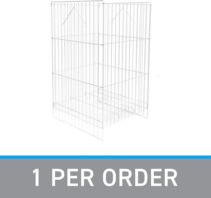 SSWBasics White Wire Dump Bin - 18" X 18" X 30"