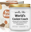 Cool Coach Gifts for Men Women, Gifts for Coaches of Baseball, Soccer, Football, Tennis, Softball, Cheer, Swim, Track, Lacrosse, Rugby - Best Appreciation Thank You Coach Candle Gift