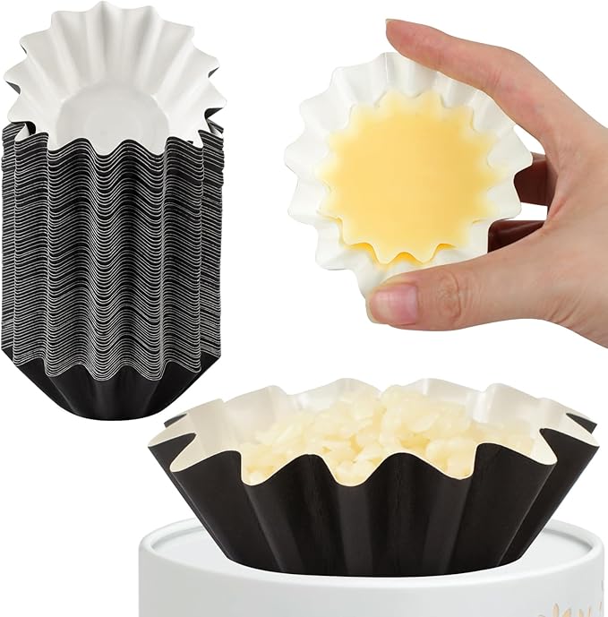 Ninsula 70P Wax Melt Liners, Reusable Wax Warmer Liners for Any Wax Cubes, Leakproof Wax Melt Cups for Scented Candle, Plug in Warmers, Electric Wax Melters and Wax Burner(Black)