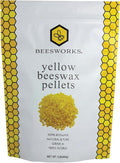 Beesworks Yellow Beeswax Pellets (1 lb) | 100% Pure, Cosmetic Grade, Triple-Filtered Beeswax for DIY Skin Care, Lip Balm, Lotion, and Candle Making