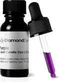 Purple Liquid Candle Dye (.25 oz) - Made in the USA - Safe and Easy to Use - Pure and Simple Ingredients - Candle Making Supplies for Soy, Paraffin, Palm or Gel Wax - 10 Vibrant Colors to Choose from