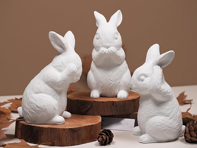 3 Pcs Rabbit Animal Candle Mold - 3 Style - Silicone Resin Casting Molds for Candle & Resin & Soap Craft Supplies