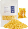 Crenovo Yellow Beeswax Pellets 0.44 LB, 100% Pure Natural Triple Filtered Beeswax for Candle Making, DIY Lip Balm and Skin Care, Cosmetic Grade Beeswax for Lotion, Soap, Body and Hair Care DIY Creams