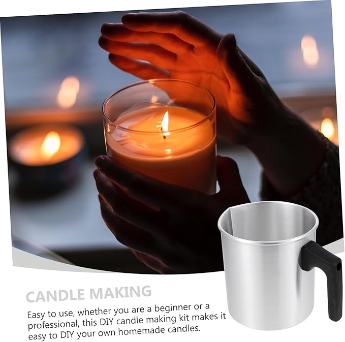 VILLCASE 1set Scented Candle Making Kit Stainless Steel Pouring Pot for Family Crafting Easy to Use for Beginners and Professionals for Parties and Special Occasions