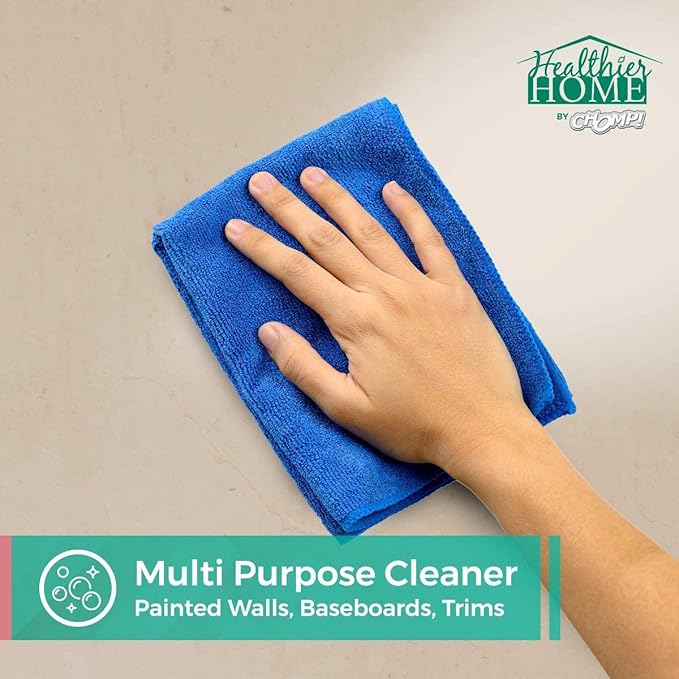 CHOMP! Painted Wall Cleaner Spray, Multipurpose for Walls, Ceilings, and Baseboards, Removes Dirt, Dust, Odor, Stains, Healthier Home 5-Minute CleanWalls 4-in-1, 32 Ounces (Lavender Fields)