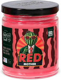 Beamer Candle Co. - Red Mother Candle – Notes of Sweet & Juicy Watermelon, Strawberry & Melon Flower - Odor Eliminating - High Fragrance - Medium 7oz Glass Jar - 55 Hour Burn Time
