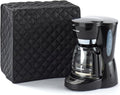 Covermates Keepsakes Coffee Maker Cover – Quilted Appliance Protector for Espresso Makers – Dust & Stain Resistant, Washable Slip‑On Design for Countertop Storage, Black