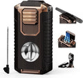 5-in-1 Torch Lighter with Tool, Punch, Holder and Draw Enhancer Tool, Triple Windproof Jet Flame, Refillable Lighters with Accessories, Cool Lighter Gifts for Men, Butane Lighter for Candle, Travel