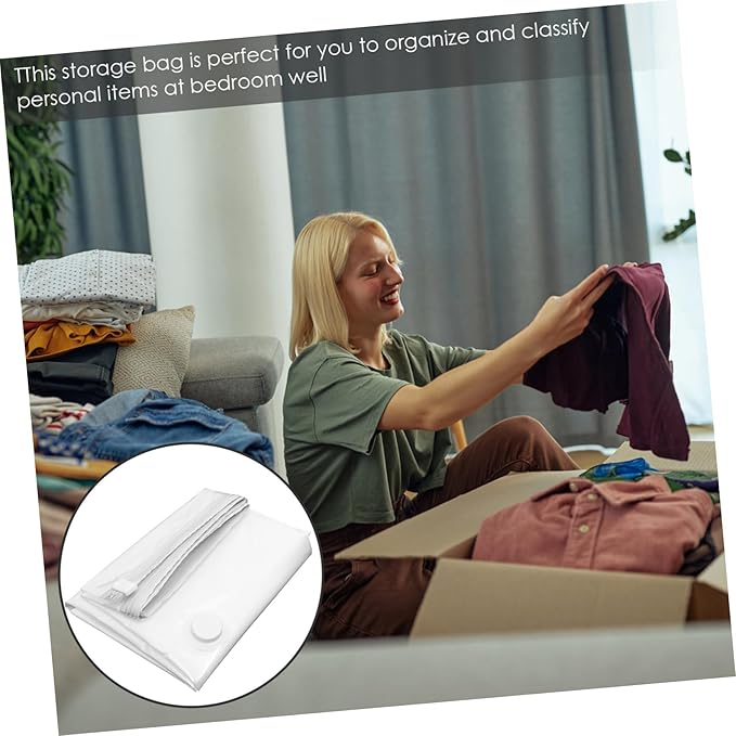 Jumbo Vacuum Compression Storage Bag for Clothes Thickened Sealer Bag Space Saver for Bedding and Mattresses Pe Material