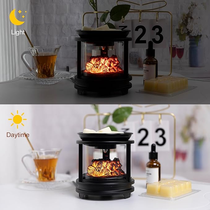 MOAFINA Wax Melt Warmer with Timer,Campfire Wax Warmer,4-in-1 Oil Burner Electric Candle Wax Warmer,Wax Warmer for Scented Wax Melts,Wax Melter Fragrance Warmer for Home Office Bedroom Gifts & Decor