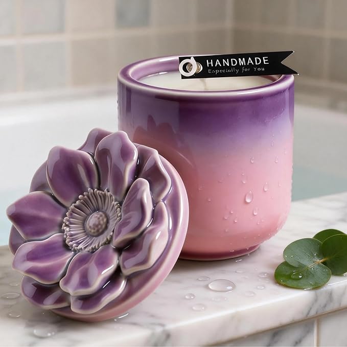 1Pc Jar Epoxy Resin Casting Mold with Poppy Flower Lid Jewelry Storage Box Container Silicone Mold for DIY Plant Flowerpot Vase Candle Holder Concrete Art Craft Home Decor Polymer Clay