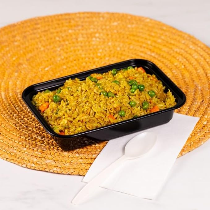 Karat Meal Prep Containers [16 oz - 150 ct] Reusable & Disposable Take Out Containers with Lids - Microwave & Dishwasher Safe Bento Boxes