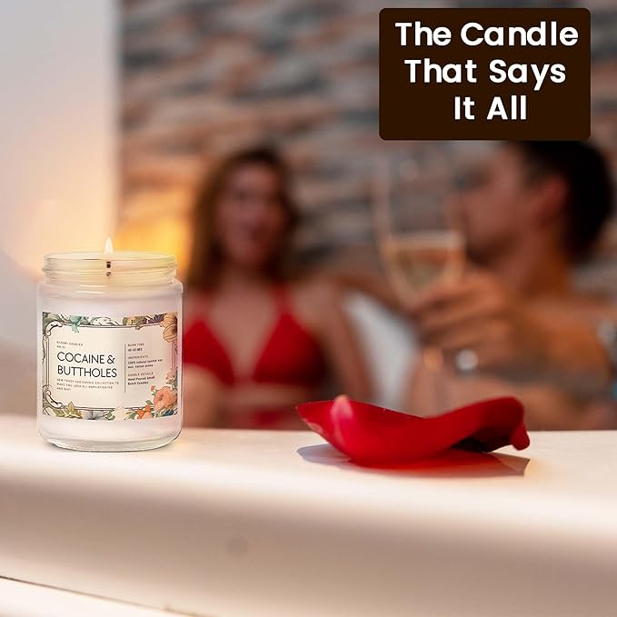 Funny Scented Candle – Sophisticated AF Lavender Candle – Gag Gift for Men, Women, Roommates, Coworkers – Housewarming, New Home, New Apartment, Dorm – 7oz Hand-Poured Soy Wax