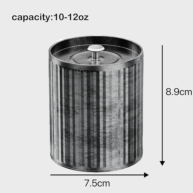 Phinicco Thick 4 pcs 10oz Empty Candle Tins for Candle Making Vintage Style Candle Jars with Lid