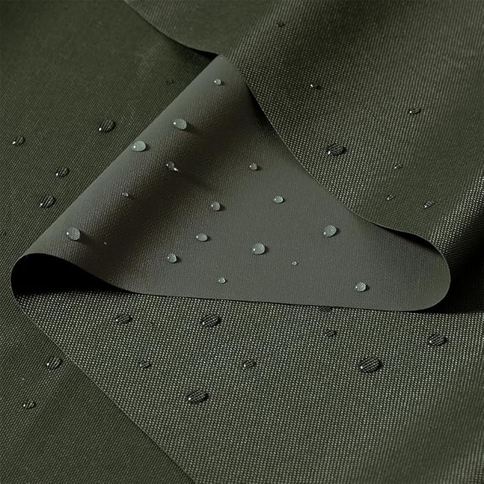 600D Nylon Waterproof Fabric by The Yard, 59" Wide Waterproof Material, Soft Lightweight Outdoor Material, Green Water Resistant Fabric for Outdoor Chair Cushion Furniture Cover Awning Etc 3 Yard