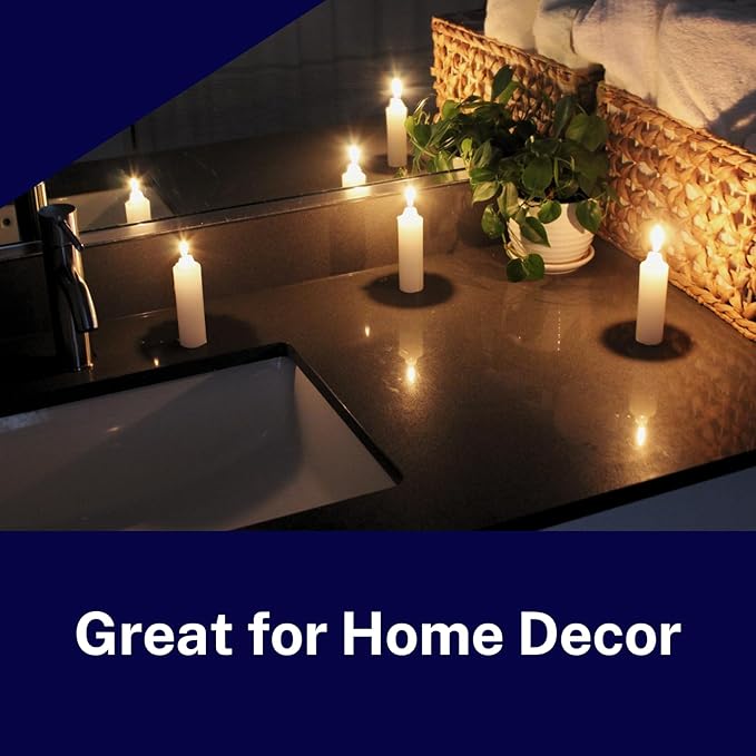 12-Hour White Candle – Long-Burning, Dripless, Smokeless Plumber's Candles Ideal for Candle Lanterns, Luminaries, Camping, Emergency & Survival Preparedness (200)