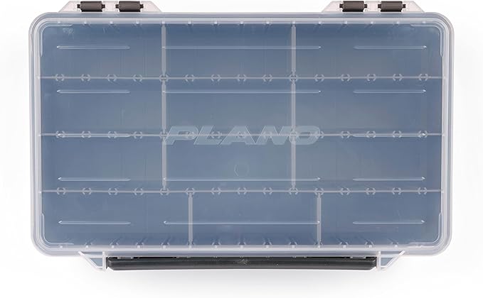 Plano StowAway 3700 Deep Stow Tackle Box, with Corrosion-Preventive Rustricor, Single Latch Design, Transparent DuraView Lid, Stackable Storage for Fishing Bait, Lures and Gear