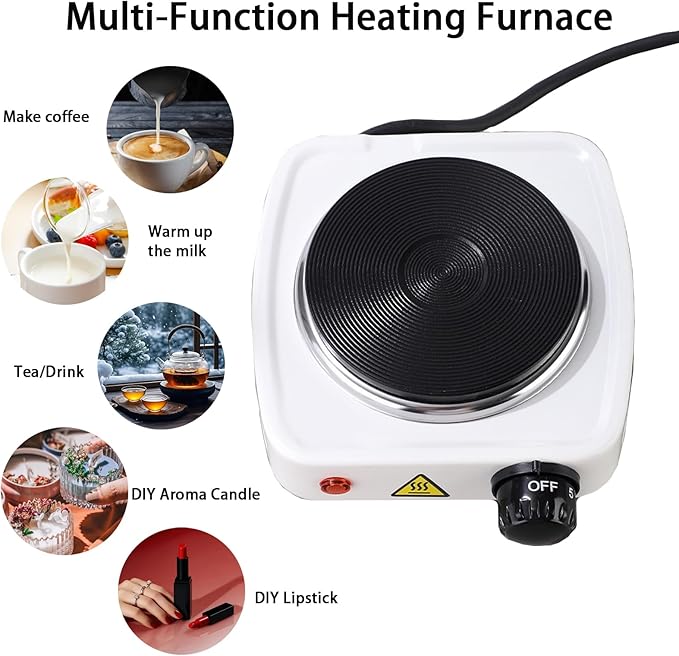 Candle Making Kit for Adults, 44 Oz Wax Melt Warmer, Stainless Steels Candle Wax Melting Pot, Family DIY Candle Making Kit & 110v/500w 5-Speed Temperature Adjustment, Fast Heating (1)