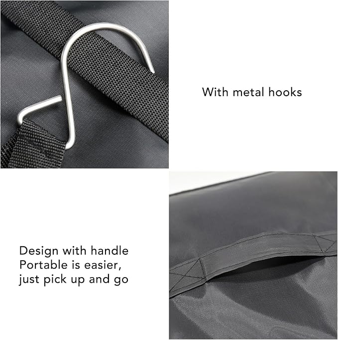 Portable Hanging Travel Shelves Bag, Collapsible 3 Shelf Travel Closet with 2 Hooks, Large Capacity Foldable Clothes Organizer for Suitcase Carry On Closet Insert