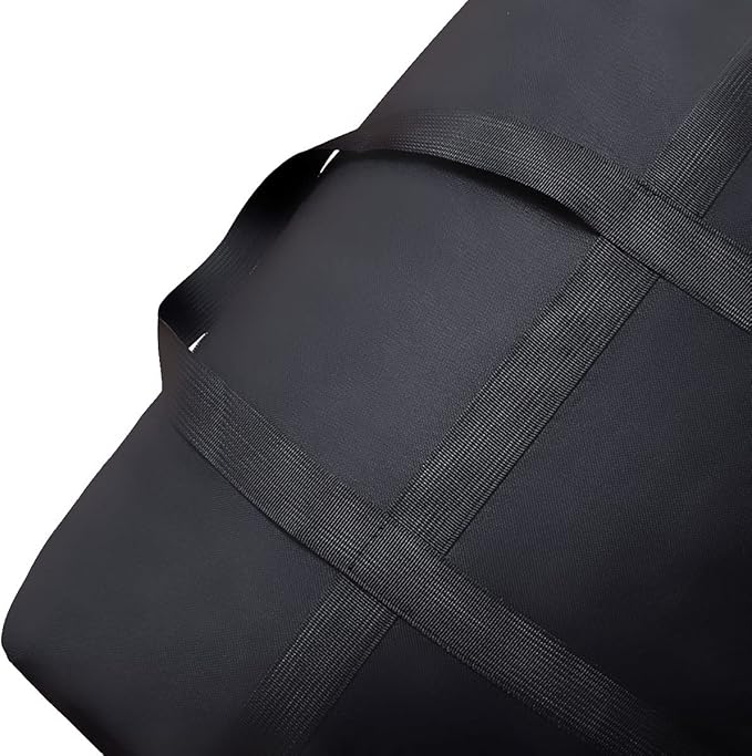 Multipurpose Extra Large Heavy Duty Storage Bags Duffle Bags for Space Saving Moving Storage (Black, 42Gal/160L)