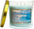 14.5oz Sea Salt Scented Candles for Home, Salt and Sea Scented Beach, 60 Hrs Soy Wax Candle for Stress Relief, House Aromatherapy Candle Gifts for Men and Women