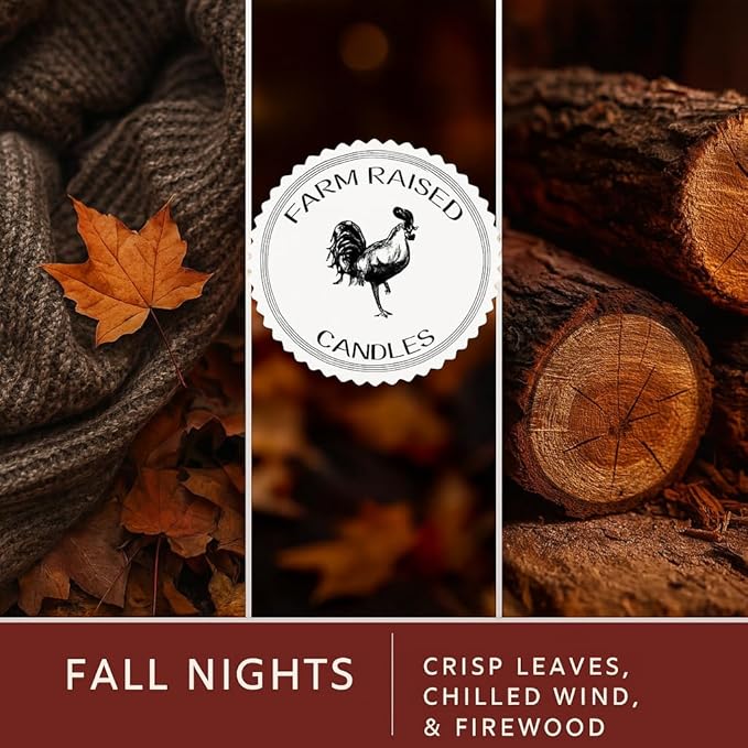 Farm Raised Candles – Fresh from the Farm Soy Wax Melts – Variety Pack – 5 Pack, 16oz Total (30 Cubes) – Autumn Gathering, Campfire Marshmallows, Warm Flannel, Toasted S’Mores, Fall Nights