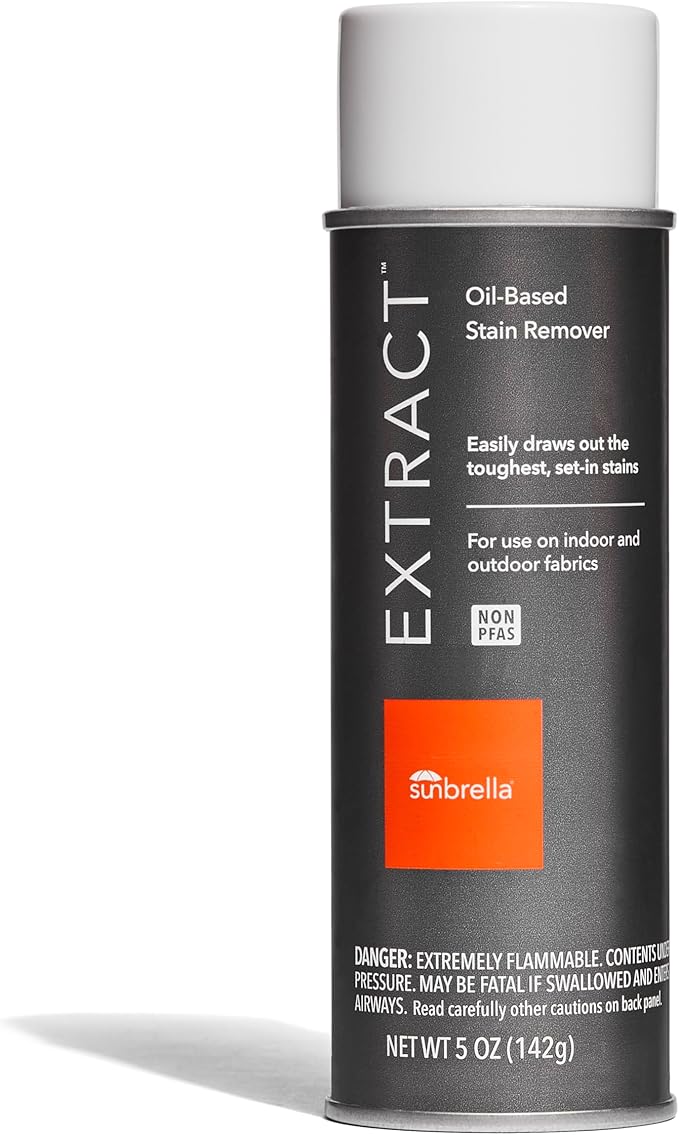 Sunbrella Extract Oil Stain Remover | Easy Clean for Grease & Oil Stains | Upholstery Cleaner Spray | Fast-Drying Formula | Safe, Non-PFAS | 5 oz