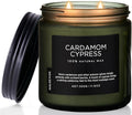 M&SENSE Cardamom Cypress Fir Large Scented Candles for Home 2 WIC 11.6oz 70 Hours Long Lasting Slow Burning Woody Scented for Birthday Holiday Gifts