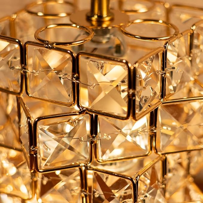 Candle Warmer Lamp with Timer and Dimmer, Electric Wax Warmer Height Adjustable,Table Light Imitated Crystal Shape No Flame with 2 Bulbs,Home Bedroom Decor, Birthday Gifts for Women Mom