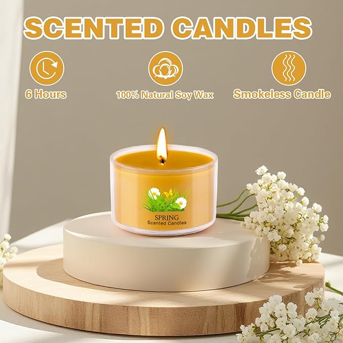 Aromatherapy Scented Candles 20 Pack - Small Candle Gift Set for Women with 10 Scents, 1.6oz Long-Lasting Soy Wax Candles for Relaxation, Yoga, Bath, Christmas Birthday Gifts, Home Decor