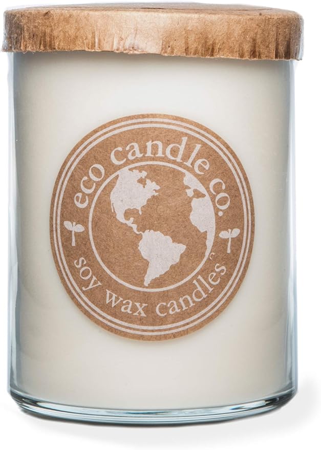 ECO CANDLE CO. Recycled Candle, Happily Ever After, 18 oz. Double Wick - Scents of Wedding Bouquets - 100% Soy Wax, No Lead, Kraft Paper Label & Lid, Hand Poured, Phthalate Free, Midwest Soybeans