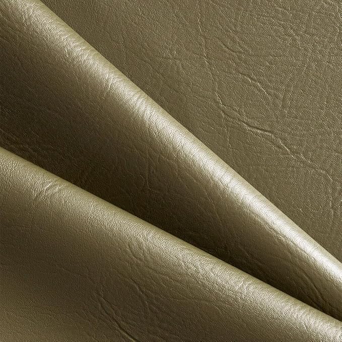 Ottertex Marine Vinyl Fabric Polyester Backing Waterproof Abrasion UV Resistant Heavy Duty Outdoor Marine PVC for Sewing & Upholstery - Olive (5 Yards)