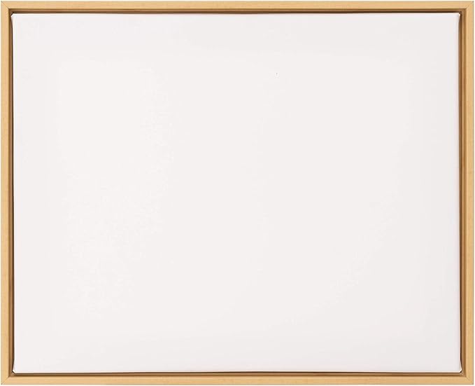 Pixy Canvas 11x14 inch Floater Frame for Canvas Paintings, Wood Panels, Canvas Panels & Stretched Canvas Boards. Floating Frame fits 5/8", 3/4" & max 7/8" Deep Artwork (Light Maple, 11 x 14 inch)