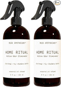 Muse Apothecary Home Ritual Active Odor Eliminator Spray - Furniture Deodorizer Spray & Bathroom Odor Eliminator for Home - Essential Oil Air Freshener - 8oz, Cara Orange + Fig + Blackberry Vanilla