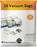 Vacuum Storage Bags-Space Saving Air Tight Compression-Shrink Down Closet Clutter, Store and Organize Clothes, Linens, Seasonal Items by Everyday Home