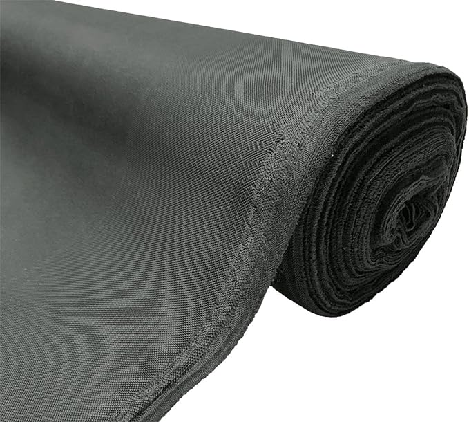 Mybecca Waterproof Canvas Marine Fabric 600 Denier Indoor/Outdoor PU Backing UV Protector Ash Gray 5 Yards