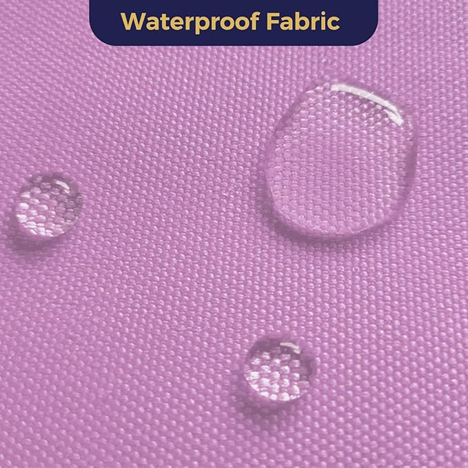Foreate Waterproof Canvas Fabric by The Yard 600D Upholstery Fabric for Chairs 58" Wide Indoor Outdoor Water Resistant Canvas Polyester Material Sewing DIY Cloth, 15 Yards Pink