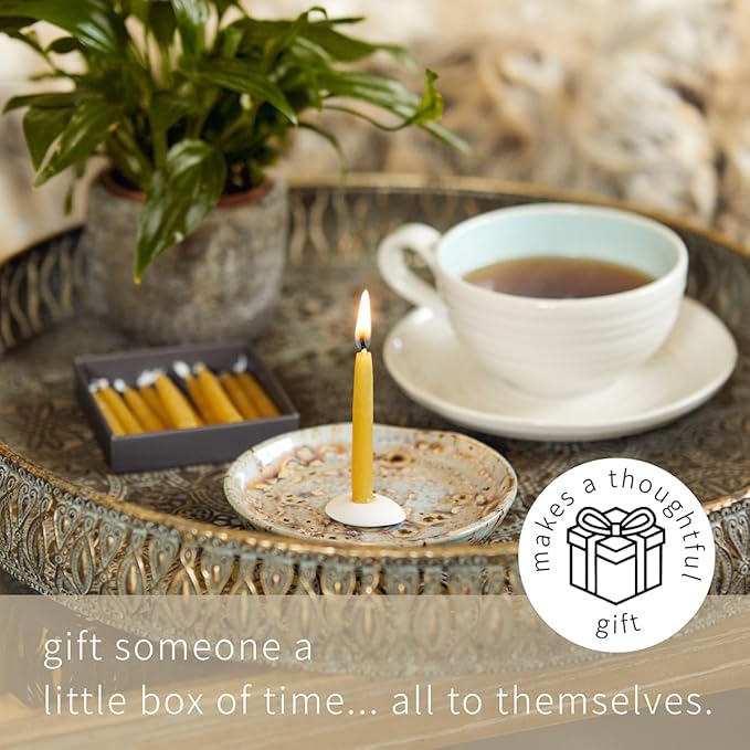 Signature Collection – Take Some Time (Vintage). 12 x Twenty Minute Candles with a Ceramic Holder.