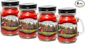 Mulled Cider Scented Mini Mason Jar Candle by Our Own Candle Company, 3.5 Ounce (4 Pack)
