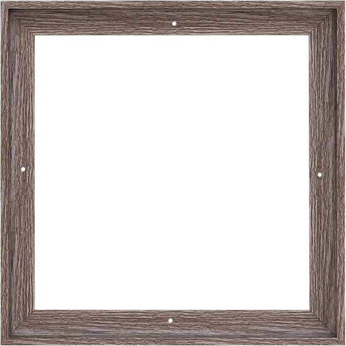 Pixy Canvas Floater Frame 37x37 for 1-1/2 (1.5) inch Deep Canvas Paintings/Canvas Prints/Wood Canvas Panels/Wall Art/Wall Decor/Home Decor/Artwork (Gray Oak, 37 x 37 inch, Square)