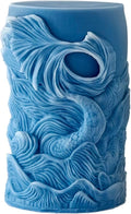 Ocean Animal Cylinder Candle & Resin Mold - Resin Casting Silicone Molds for Home Decor & Candle Making Wave Spiral Mold