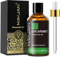 Spearmint Essential Oil, MAYJAM Pure Essential Oils for Diffusers, 3.38FL.OZ/100ML Large Volume Spearmint Oil for Facial Hair with Premium Glass Dropper