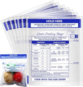 12 Pcs Zipper Steam Bags Reusable Microwave Steamer Cooking Bags Frozen Food Microwave Steam Bag for Vegetables Potatoes Meat, 7.1 X 7.9 Inches (12)